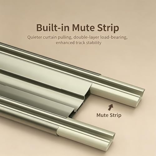 Tringles à rideaux silencieuses et ultra-minces pour double vitrage - 4