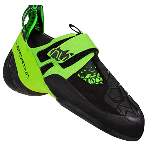 Image of La Sportiva Skwama Vegan - Men's Black /Flash Green 42