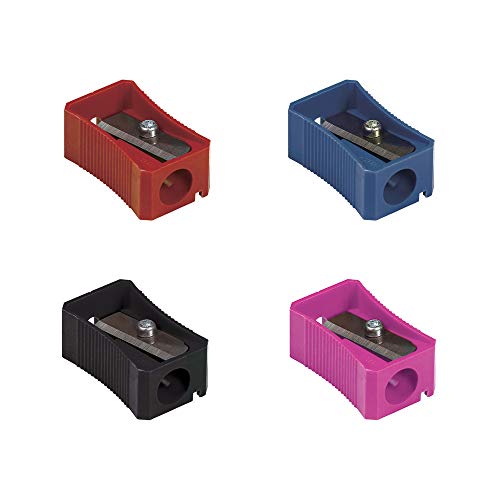 Apontador Simples 4 Cores Sortidas 50 Unidades, Faber-Castell