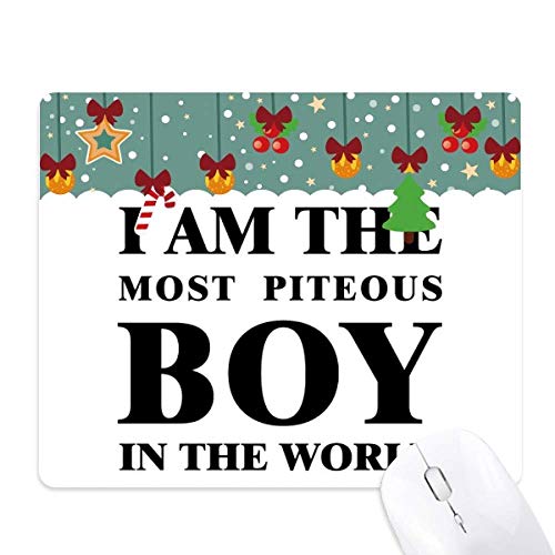 Tapis de souris I Am The Piteous Boy en caoutchouc avec base adhérente haute densité