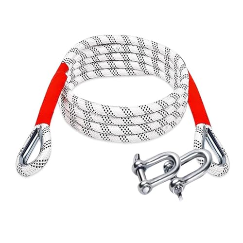 車用牽引ロープ 強度5トンから35トン 頑丈 耐久性 車 緊急ロープ 事故 故障 雪道 自然災害 持ち運び簡単 車用脱出ロープ ナイロン/ポリエステル素材 たいまもうざいりょう 高強度 荷物運搬 自動車 スタック 緊急脱出対策 u字フック付 汎用タイプ (