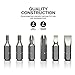 NEIKO 10048A Security Bit Set 100-Piece Set Cr-V Steel 1/4-inch Adapters Phillips Slotted Hex Torx Star Tamperproof Pozi Square Spanner Torque Tri-Wing Clutch Spline Wing Nut, Security Torx Bit Set