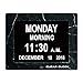 Produktbild Clear Clock Klare Uhr Extra große Digital-Speicherverlust Kalender Tagesuhr mit optionalem Tageszyklus + Wecker, perfekt für Senioren + Demenzuhr mit eingeschränkter Sicht schwarzer Marmor