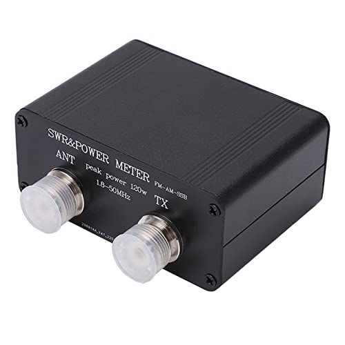 Shortwave Power Standing Wavemeter SWR and Power Meter Aluminum Alloy, Type C Interface, Accurate Measurement, Large Battery Capacity for Practical Use