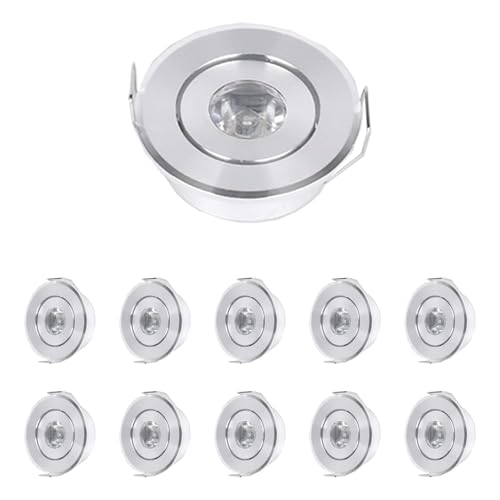 MRDEER Downlight LED Techo Empotrable IP44 Impermeable, 3000K Blanco Cálido, Downlight LED Baño Extraplano, Foco Empotrable LED para Baño, Salón, Cocina, Dormitorio, Sala de Exhibición