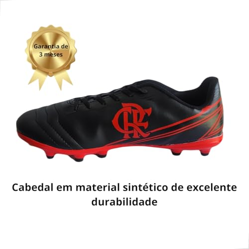 Chuteira Campo Oxn Dynamic 2 Flamengo - Preto - 39