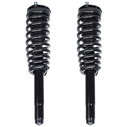 Image of Detroit Axle - 4pc Struts Shocks for 2010-2012 Ford Fusion Lincoln MKZ 10-11 Mercury Milan Complete 2 Front Struts with Coil Spring 2 Rear Shock Absorbers Replacement Ready Strut Assembly