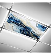 Park Cover Fluorescent Light Covers (6 Pack) – Decorative Mount Rainier National Park Scene, Magnetic 4x2 Ft Classroom Office Light Softener