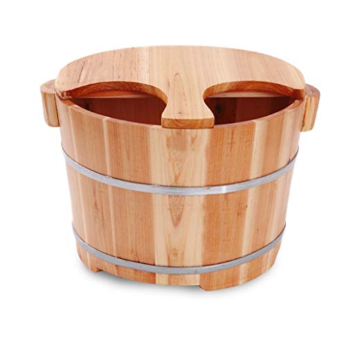 Spa de pies de madera 25cm con tapa para pedicura miniatura 1
