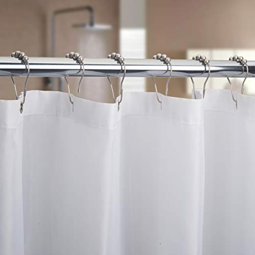 Amazer Shower Curtain Rings, Rust-Resistant Metal Shower Hooks Ring Shower Rings For Curtain Rolling Shower Curtain Hooks For Bathroom Shower Rod Shower Curtain Hangers -Set Of 12-Matte Nickel #TOP5