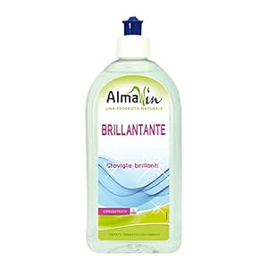 AlmaWin Klarspüler 500ml I Umweltfreundlicher Spülmaschinen-Klarspüler für kalkfreies Geschirr I Für alle Geschirrspüler geeignet I Frei von synthetischen Duft- & Farbstoffen I Vegan