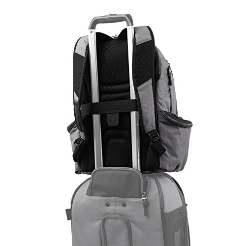 Image of Travelpro Bold Lightweight Rugged Backpack, Fits up to 15.6 inch laptop and tablet sleeve, Grey /Black