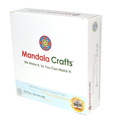 Mandala Crafts Round Glass Cabochon Beads with Printed Mosaic for Jewelry Making, Crafting, 200 PCs, Dome Shape, Flat Back (12mm X 4mm, Bohemian Mix)