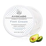 Foot Cream, Avocado Moisturizing Cream Enriched with Vitamin C Vitamin E, Best Callus Remover Lotion