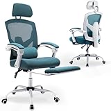 ☑️【Excellente qualité】: La chaise de bureau utilise un matériau en maille respirante de haute qualité pour réduire la production de chaleur et de sueur et vous assurer que vous pouvez vous concentrer pleinement sur votre travail. Le rembourrage en mousse à mémoire de forme haute densité reste stable même après une longue période assise et ne s'effondrera pas. Cette chaise ergonomique allie confort, durabilité et ergonomie et vous offre un environnement de travail idéal.