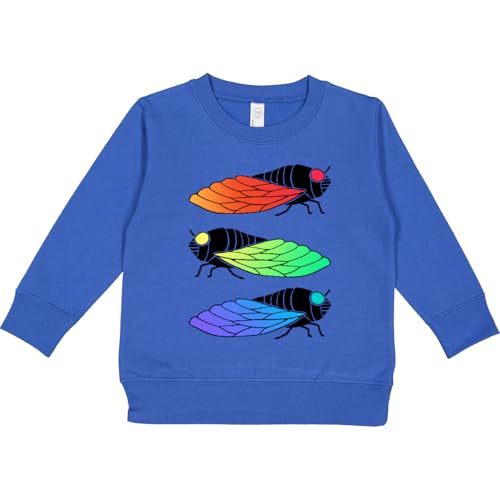 inktastic Colorful Cicadas Toddler Sweatshirt 2T Royal 43689