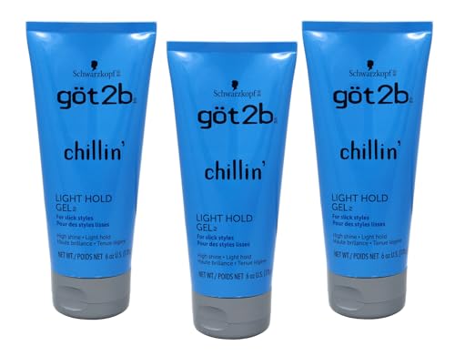 Got 2B Chillin Gel Light Hold 6 Ounce (Pack of 3)