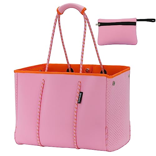 QOGiR Multipurpose Gym Beach Bag - Light Weight, Large, Sports (Pink, Large) … …