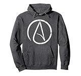 Atheist Pullover Hoodie Atheism Sign distressed Pullover Hoodie