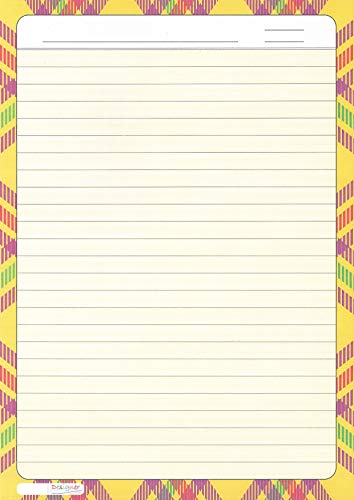 Image of Alvika - Pack of - 40 Design - J002 A4 Size 140 GSM One Side Ruled Multipurpose Designer Colored Art & Craft Sheets for Scrapbooking, Projects