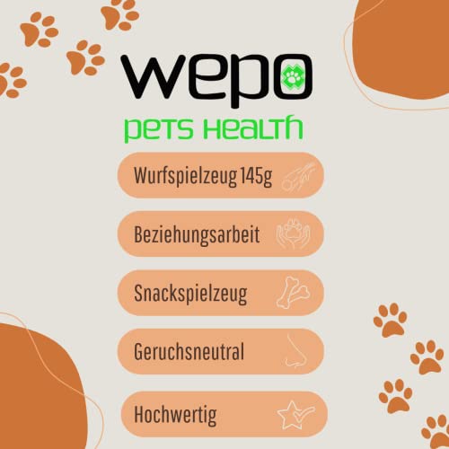 WEPO Dental Care Ball Dog, Diameter 7 cm Green, Dental Care Toy Dog Made of Natural Rubber, Chew Ball - Image 3