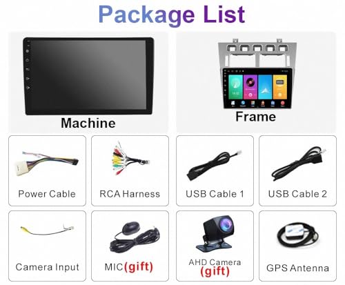 Radio Coche 2 DIN para Vortex Estina 2008-2012 con Carplay y Android Auto Pantalla 2G+32G 4
