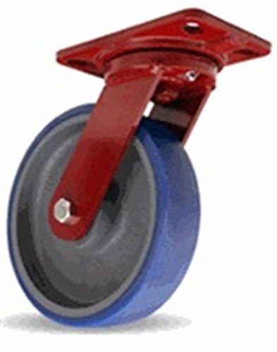 8" x 2" Hamilton S-HS-8SPB HS Swivel Caster, Poly-Soft® Wheel, 1200 lb Capacity