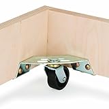 Woodriver Corner Caster Set of 4 Holds 290 Lbs