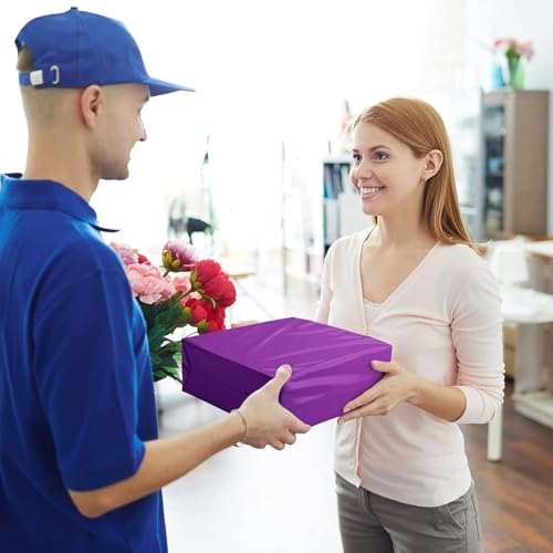 Image of Metronic Poly Mailers 19x24 500 Pack Large Shipping Bags, Strong Adhesive Mailing Bags, Waterproof and Tear-Proof Multipurpose Envelopes for Clothing, Small Business,Boutique, Postal Bags Purple