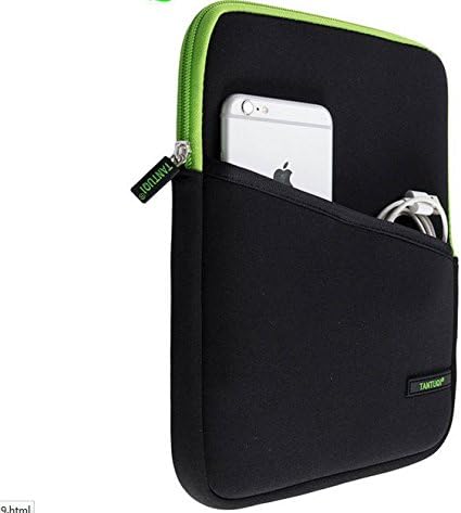 Shockproof 7-8 inch Tablet Sleeve Case Cover Bag for Samsung Galaxy Tab A7 Lite 8.7"/ Tab A 8.4"/ Tab A 8.0"/ Tab Active3 iPad Mini 6/5/4 Fire HD 8 Plus/ Fire 7 / Pritom 7 / RCA Voyager 7 (8", Green)