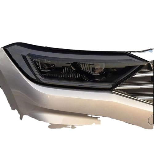 Car Headlight Protector for VW All Series,Front Light Transparent Blackened TPU Sticker Exterior Car Headlight Protective Film,Transparent(Normal/Black)
