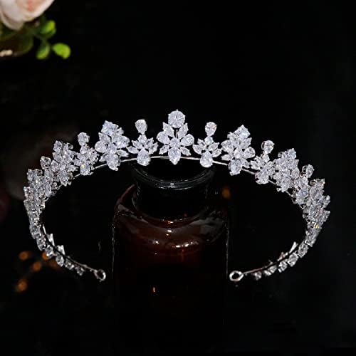 Bridal Hair Jewelry Crystal Zirconia Tiaras and Crowns Rhinestones Headband For Brides Women Girl Diadem Wedding Accessories main image 1