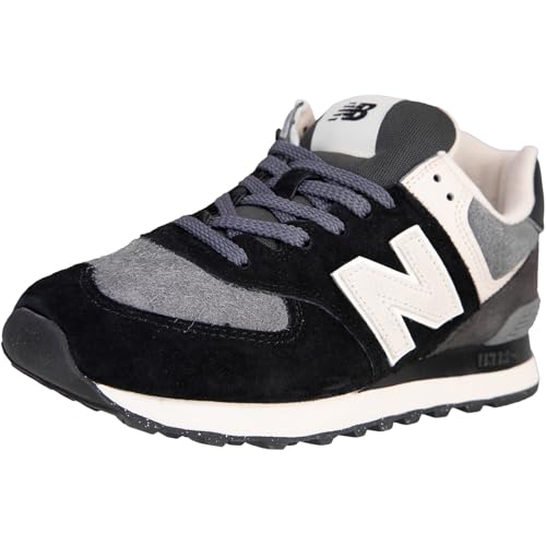 New Balance 574 Sneaker Trainer Schuhe (Black/Grey, EU Schuhgrößensystem, Erwachsene, Numerisch, M, 43)