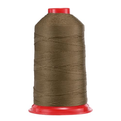 Hilo de nylon uxcelle 700 yardas color marrón oscuro miniatura 1