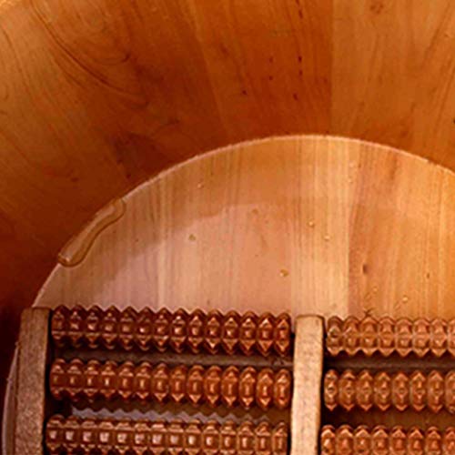 Spa de pies de madera para adultos, cubeta de baño miniatura 6