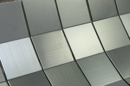 Stainless Steel Metal 2X2 Mosiac Sheets For Backsplash, Shower Walls, Bathroom Floors #TOP2