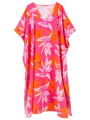 Image of Moss Rose Kaftan Dresses for Women Summer Swimsuit Cover up Caftan Dress