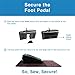 Sewing Foot Pedal Stay in Place mat, sew Non Slip Rubber and self Fastening pad to Keep Foot Pedal Steady on Hard Floor or Carpet.