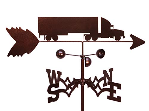 SWEN Products SEMI Van Truck Weathervane (Adjustable Mount Included)