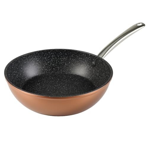WECOOK! Professional Sartén Honda Aluminio Forjado 20 cm, Inducción, Antiadherente Ecológico...