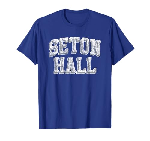 Seton Hall Pirates Retro Arch Royal Blue T-Shirt