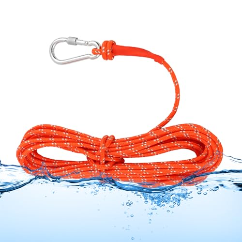 1/4 in x 32 Ft (10Meter) Floating Rope Life Ring Rope Lifesaving Dock Lines Outdoor Throwing Lines for Life Preserver Camping Hiking Hunting Anchor Mooring Kayak