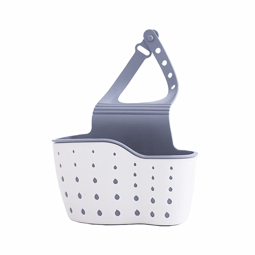 Kitchen Sink Caddy Sponge Holder Hang Basket for Scrubber Dish Brush Kitchen Accessories Organizer off-white