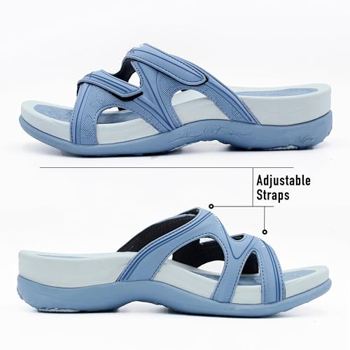 Image of Gold Pigeon Shoes SIGNATURE Comfort Walking Slides Sandals for Women | Arch Support, Waterproof, Non-Slip