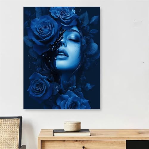 Peinture Numéro Adulte avec Cadre pour Décoration Salon Chaleureuse Rose 90x150