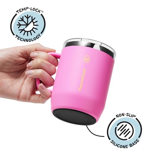 Vaso térmico ThermoFlask 12 oz acero inoxidable rosa miniatura 4