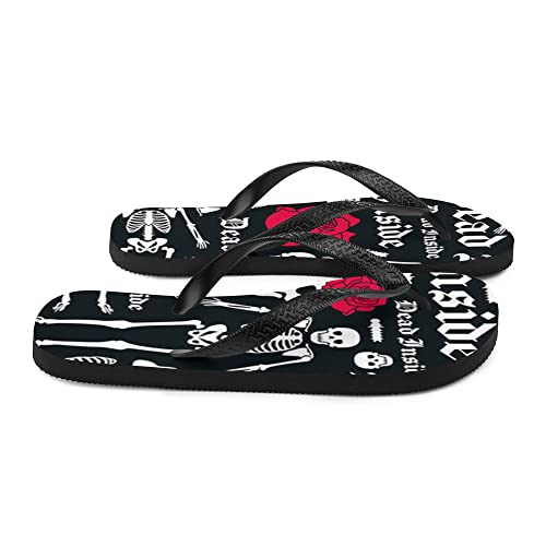 Claquettes Dead Inside confortables pour éviter les glissades à la piscine