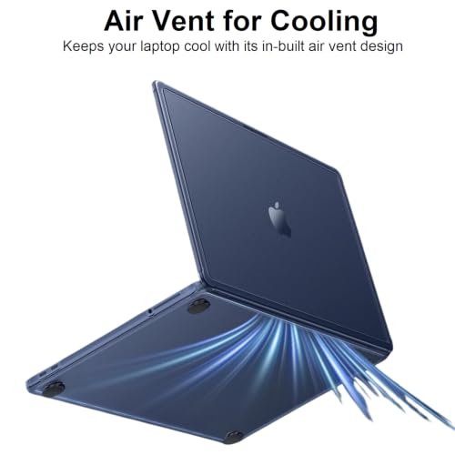 Image of Midkart Case Compatible with MacBook Neo 13 inch Case 2026 Release Model A3404 with A18 Pro Chip Matte Finish Scratches & Fingerprints Resistant Hard Shell Cover with Reinforced Corners, Indigo