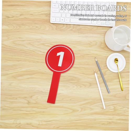 10 unidades paletas numeradas de puntaje para mano 12x24 cm miniatura 6