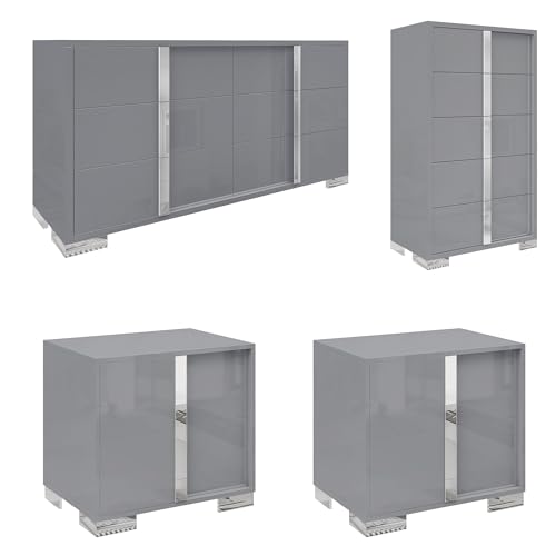 AMERLIFE Grey 4-Piece Set